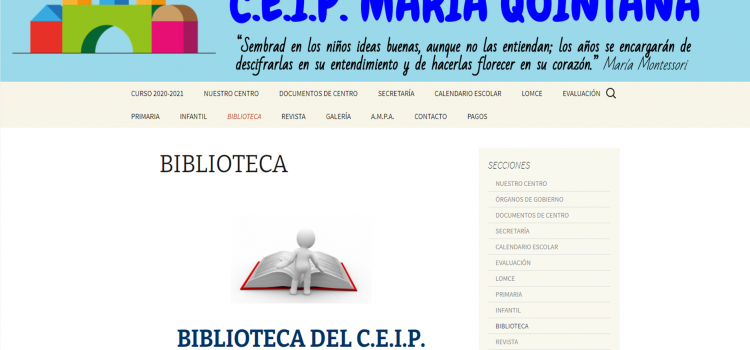 La biblioteca del CEIP María Quintana de Mequinenza (Zaragoza) nos presenta sus novedades