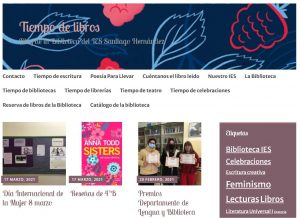 La biblioteca del IES «Santiago Hernández» nos abre sus páginas.